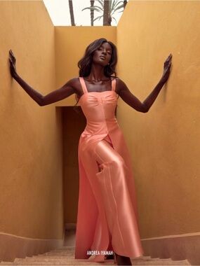 Andrea Iyamah peach set